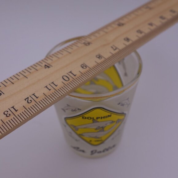 Set of 3 Shot Glasses - Bar Works - Corona - Dolphin X-ING La Jolla w/ Gold Rim - Picture 4 of 15